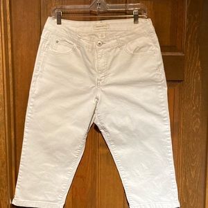 Cropped Cream Jeans